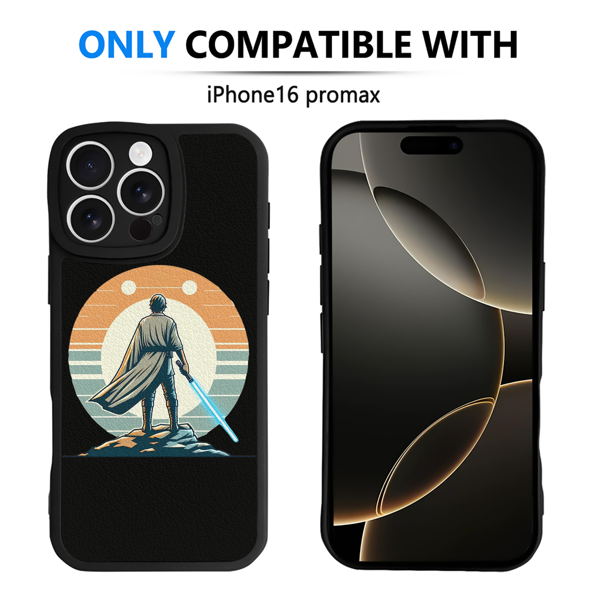 （画像用） スター・ウォーズ Star Wars 【iPhone 16シリーズ対応】シリコンスマホケース（レザー調） 材質：シリコン
